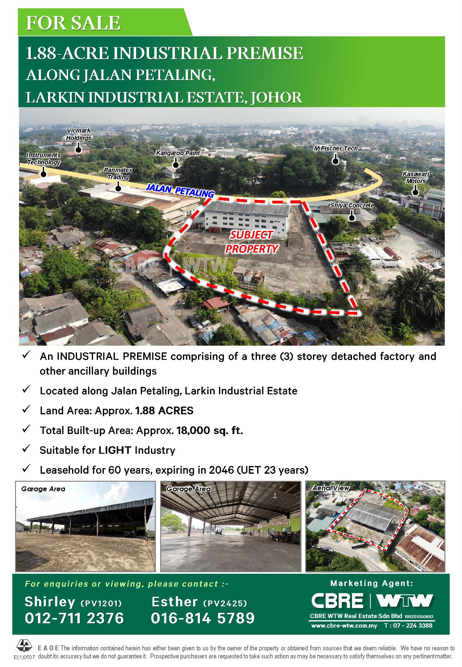 Industrial Premise located in Larkin Industrial Estate CBRE WTW