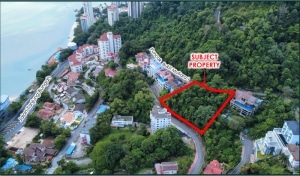 For Sale : Residential Land with Sea View, Pearl Hill, Tanjung Bungah, Penang
